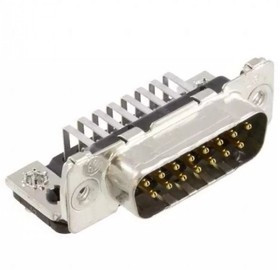 1-338169-2, разъем угловой D Sub, Серия AMPLIMITE HD-20, DA, Штекер, 15 контакт(-ов)