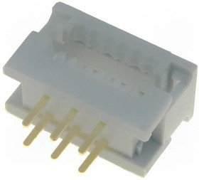 09181069622, Переходной разъем, PIN: 6, IDC,THT, на шлейф, 1,27мм, Конф: 2x3