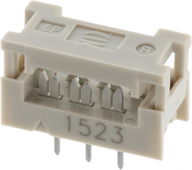 09181069622, Переходной разъем, PIN: 6, IDC,THT, на шлейф, 1,27мм, Конф: 2x3