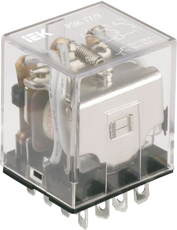 RRP10-3-10-220A, Реле РЭК77/3(LY3) 10А 220В AC IEK