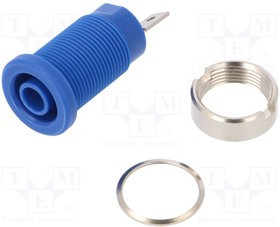 SEB 7077 Ni / BL, Blue Female Test Socket 1kV