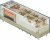 50.16.9.012.5510, PCB Safety Relay 50, 5NO + 1NC, 12V, 205Ohm, 8A
