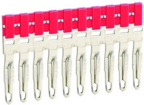 Перемычка втычная изол. 3 полюса шаг 5.2мм красн. DKC ZPTP0303R