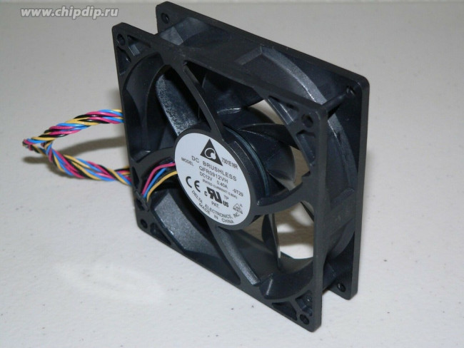 QFR0912VH, DC Fans Tubeaxial Fan, 92x25.4mm, 12VDC, Ball Bearing, Lead Wires, Locked Rotor Sensor QFR0912VH, DC Fans Tubeaxial Fan, 92x25.4mm, 12VDC, Ball Bearing, Lead Wires, Locked Rotor Sensor