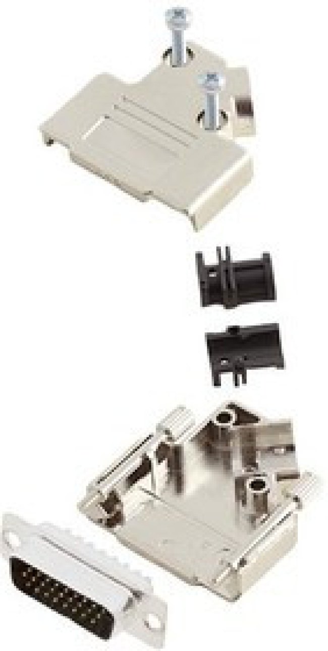 L17D45PK-M-15+L717HDA26P, Разъем D Sub, With Backshell, HD26, High Density, Штекер, D45PK-M, 26 контакт(-ов), DA, Пайка L17D45PK-M-15+L717HDA26P, Разъем D Sub, With Backshell, HD26, High Density, Штекер, D45PK-M, 26 контакт(-ов), DA, Пайка