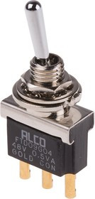 3-6437630-4, Переключатель: тумблер; Пол: 2; SPDT; 0,4A/20ВAC; 0,4A/20ВDC; 10мОм