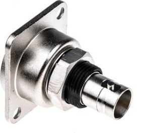 NBB75DFI, NBB Series, jack Panel Mount BNC Connector, 75, Crimp Termination, Straight Body