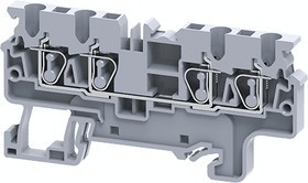 Клемма с четырьмя контактами пружинная OptiClip СX-2.5-QUATTRO- (0.2-4)-I-BU син. КЭАЗ 289754