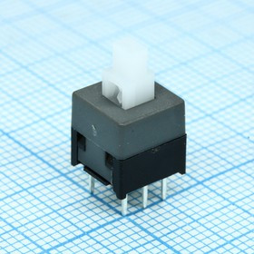 MPS-850-G, Кнопочный переключатель с фиксацией 8,5х8,5мм 100mA 30VDC, 6pin (аналог PS850L) MPS-850-G, Кнопочный переключатель с фиксацией 8,5х8,5мм 100mA 30VDC, 6pin (аналог PS850L)