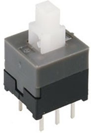 MPS-850-G, Кнопочный переключатель с фиксацией 8,5х8,5мм 100mA 30VDC, 6pin (аналог PS850L) MPS-850-G, Кнопочный переключатель с фиксацией 8,5х8,5мм 100mA 30VDC, 6pin (аналог PS850L)
