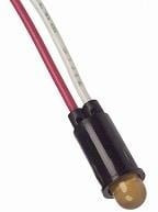 5102H3-5V, LED Panel Mount Indicators AMBER DIFFUSED 1/4" MOUNTING HOLE