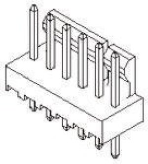 22-11-2052, KK 254 Series Straight Through Hole Pin Header, 5-Contact, 2.54mm Pitch, 1-Row, Unshrouded