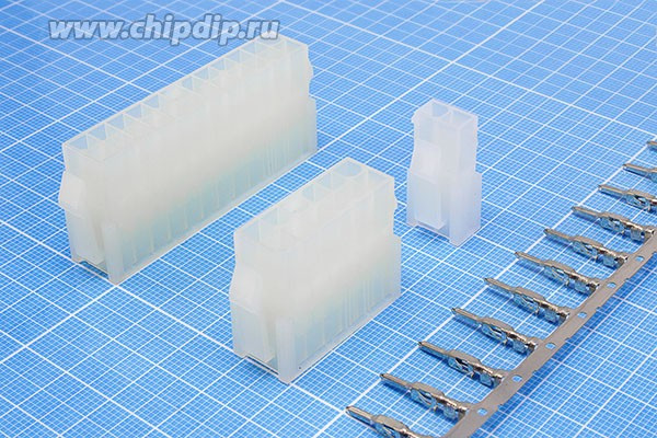 Штекер питания MF, на кабель, 2-x рядный, 18 контактов, шаг 4.2мм, MF-18M+контакт №13; Q-9548 K штек пит MF\2x 9\P4,2\каб\\MF- 18M+конт[13]\