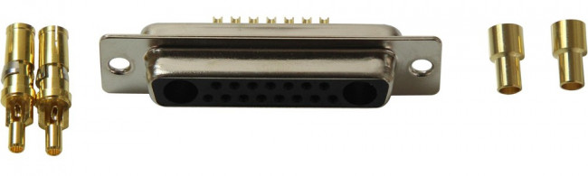 682M17W2203L001, COMBO D-SUB CONN, RCPT, DB-17W2, PANEL