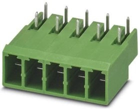 1883789, Pluggable Terminal Blocks 4 Pos 7.62mm pitch Through Hole Header