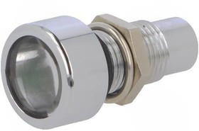 AMLD 0822, Индикат.лампа: LED, выпуклый, Отв: d8,2мм, IP67, латунь