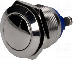 V19-10B-S, Переключатель антивандальный, Положения 2, SPST-NO, 2A/36ВDC