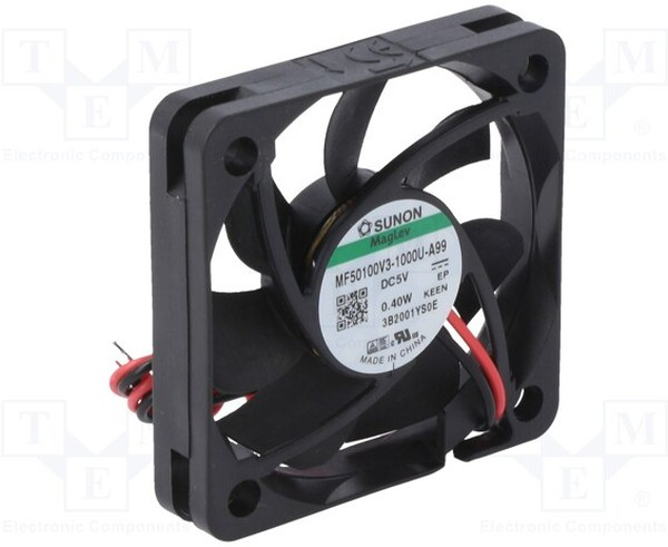 MF50100V3-A99-A, Вентилятор: DC, осевой, 5ВDC, 50x50x10мм, 14,26куб.м/ч, 22,4дБА, Vapo MF50100V3-A99-A, Вентилятор: DC, осевой, 5ВDC, 50x50x10мм, 14,26куб.м/ч, 22,4дБА, Vapo