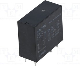 G2R-14-5DC, Реле: электромагнитное, SPDT, Uобмотки: 5ВDC, 8A/250ВAC, 8A/30BDC