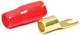 Клемма"U", 4,3мм, 12,0мм2, покрытие Au, красный