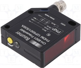 FHDM12P5001/S35A, Датчик: оптоэлектронный, Дальность: 15-300мм, PNP, отражательный FHDM12P5001/S35A, Датчик: оптоэлектронный, Дальность: 15-300мм, PNP, отражательный