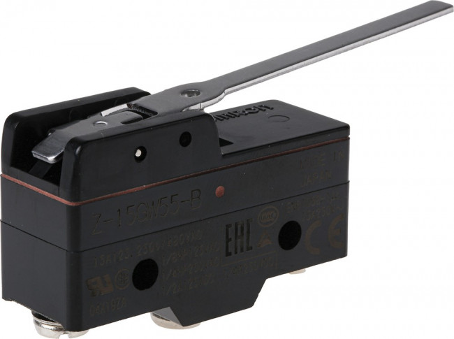 Z-15GW55-B, Lever Limit Switch, NO/NC, IP00, SPDT, 500V ac Max, 15A Max