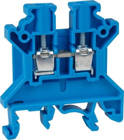 289772, Клемма проходная винтовая OptiClip CTS-2,5-I-BU-24A- (0,2-2,5)-синий