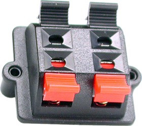 PT-403-03, Клеммник нажимной 4 контакта для аудиоколонок