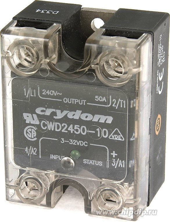 CWD2450-10, Solid State Relays - Industrial Mount 0.15-50A 3-32VDC