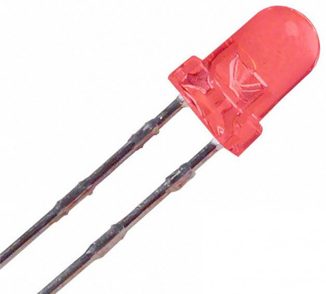 SLR-343VR3F, Standard LEDs - Through Hole LED-Red