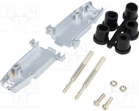 CCOV9-MEL-RG, Корпус: для разъемов D-Sub, D-Sub 9pin,D-Sub HD 15pin, прямой