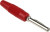 930047101, Red Male Banana Plug - Solder, 30 V ac, 60 V dc