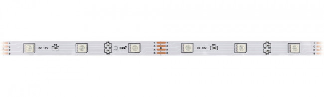 Светодиодная лента ЭРА LS5050 -7,2-30-12-RGB-IP20-1 year-5m Б0035602 Светодиодная лента ЭРА LS5050 -7,2-30-12-RGB-IP20-1 year-5m Б0035602