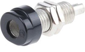 930175100, Black Female Banana Socket, 4 mm Connector, Solder Termination, 16A, 30 V ac, 60V dc, Tin