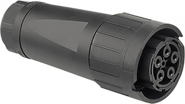 C016 20E004 8002, Circular DIN Connectors C16-L 4 + PE female cable connector with secured locking