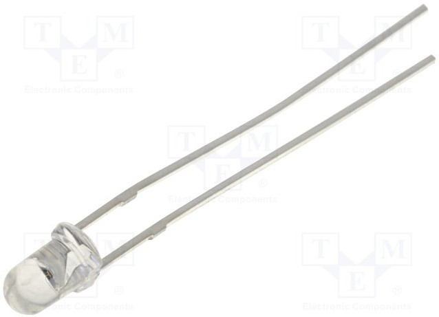 OSY6PA3131A, LED; 3mm; gold; 4200?5800mcd; 30°; Front: convex; 1.8?2.6V