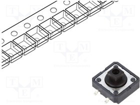 B3FS-4055P, Tactile Switches 12x12 SurfMt tactile swtch project plung