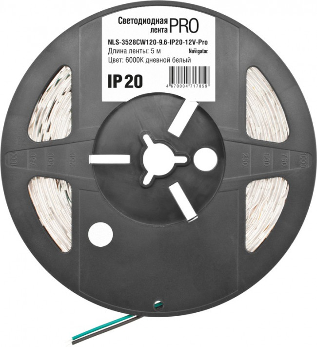 СД Лента Navigator 71 705 NLS-3528CW120- 9.6-IP20-12V-Pro R5