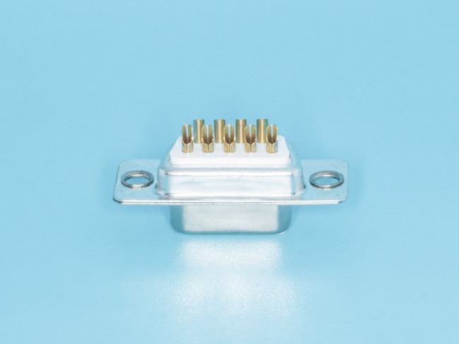 DB-9F, Разъем D-SUB 9 контактов, гнездо на кабель, пайка, тип 2