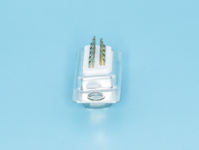 DB-9F, Разъем D-SUB 9 контактов, гнездо на кабель, пайка, тип 2