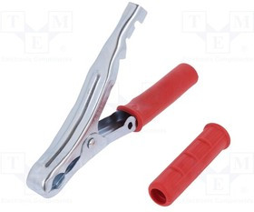 ZAC-155-R, Зажим "крокодил", 90А, Диап.захвата: макс.25мм, Длина: 155мм ZAC-155-R, Зажим "крокодил", 90А, Диап.захвата: макс.25мм, Длина: 155мм