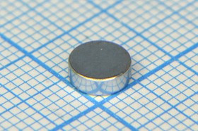 Магнит 6,0x 2,0, цилиндр, Ni, класс N35