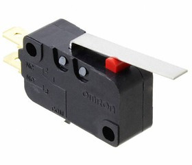 Micro Switch D3V, 16A, 1CO, 0.98N, Long Hinge Lever