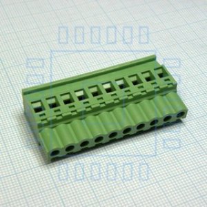 2EDGKB-5.08- 10P-14-00A(H), Разъемный клеммный блок, 10 контактов. Серия 2EDGKB-5.08