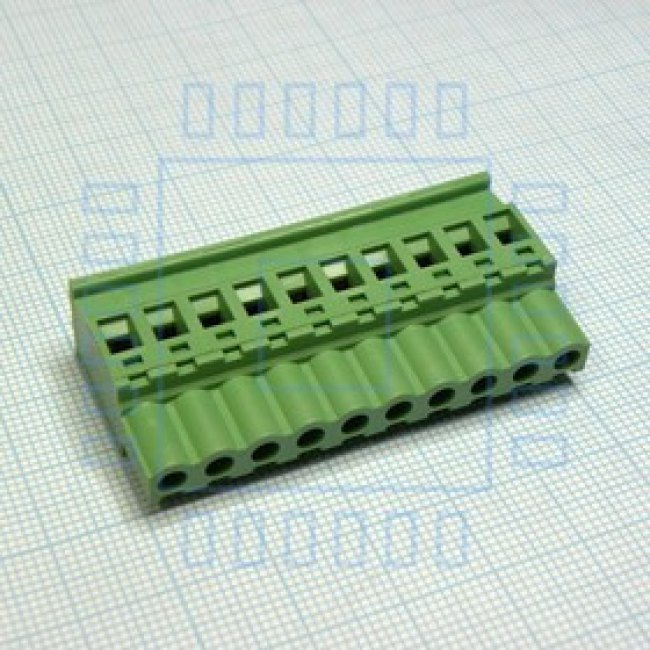 2EDGKB-5.08- 10P-14-00A(H), Разъемный клеммный блок, 10 контактов. Серия 2EDGKB-5.08 2EDGKB-5.08- 10P-14-00A(H), Разъемный клеммный блок, 10 контактов. Серия 2EDGKB-5.08