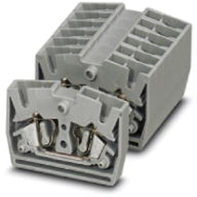 3244067, MSB 2.5-M Series Grey DIN Rail Terminal Block, 0.08 4mm², Spring Clamp Termination
