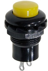 202Y, кнопка 250В/2А желтая без фиксации