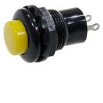 202Y, кнопка 250В/2А желтая без фиксации