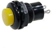202Y, кнопка 250В/2А желтая без фиксации