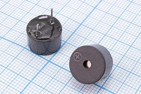 Излучатель звука магнитоэлектрический со встроенным генератором 1.5В, 12x8мм, частота 3.1кГц згм 12x